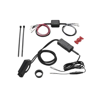 Daytona USB Motorcycle Handlebar Charger, USB-A QC 3.0 + USB-C PD 30W, Dual Port 60W, IPX6 Waterproof, 22.2/25.4mm Clamp, Ignition Triggered, Relay Included
