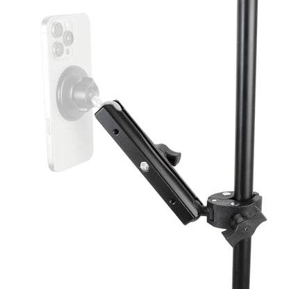 1" Ball Adapter for Handlebar Clamp Mount Base with 5.91" Double Socket Arm, Compatible with RAM B Size Mounts & Bike Motorcycle Phone Mount Holder (Handlebar Clamp w 5.91” Arm) - style: Handlebar Clamp Base With 5.91" Arm