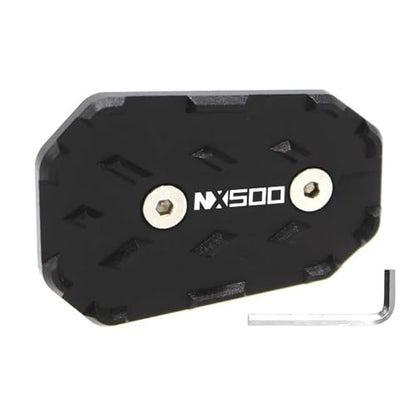 Motorcycle Foot Pegs Front Footpegs Footrests Pedal Enlarger Brake Extension for Honda NX500 2023 2024 2025(Brake Pedal Black) - color: Brake pedal Black
