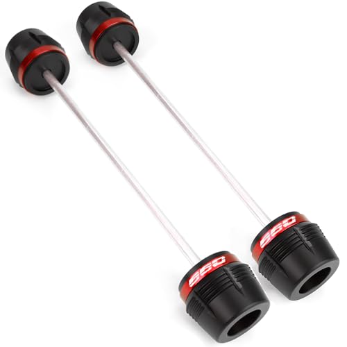 Compatible with 2025 DAYTONA 660 Tiger Sport 660 Tiger 660 Sport Trident 660 accessories Motorcycle Front Rear Wheel Axle Sliders Fork Crash Protector (Red) - color: Red