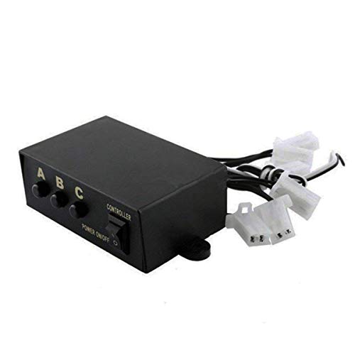 BININBOX 6 Ways LED Light Flasher Flash Strobe 3 Modes Controller Box Control For DC 12V Car Truck Motorcycle Vehicle