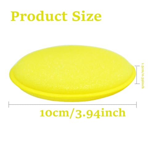 Sponge Polishing Body Car Motorcycle Applicator Wax Pads Coating Pad Smooth Car, Car Waxing Sponge - color: 8pcs