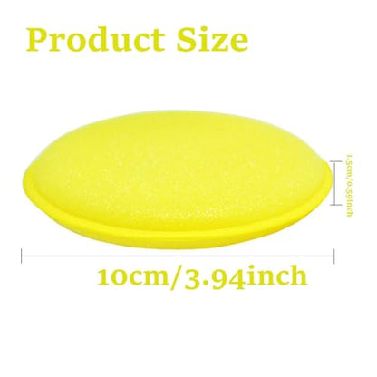 Sponge Polishing Body Car Motorcycle Applicator Wax Pads Coating Pad Smooth Car, Car Waxing Sponge - color: 8pcs