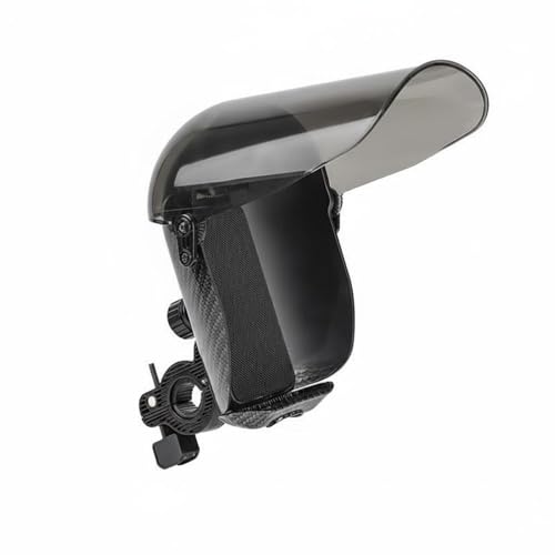 predolo Motorcycle Phone Holder Rainproof Weather-Resistant Phone Direction Guide Holder Shockproof Rain Cover Bike Mount for Navigation, Black, Carbon Handlebar - color: Black, style: Carbon Handlebar