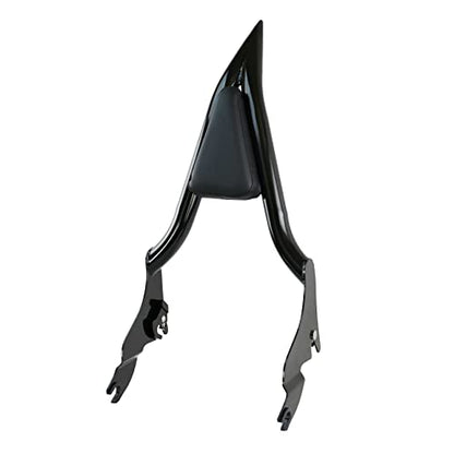 YHMOTO Detachable Sissy Bar Passenger Backrest 22" Inch Rear Pad Fit for Harley Touring Models 2009-2025 Road King Ultra CVO Limited Street Glide Road Glide Electra Glide (Black) - color: Black Backrest Sissy Bar
