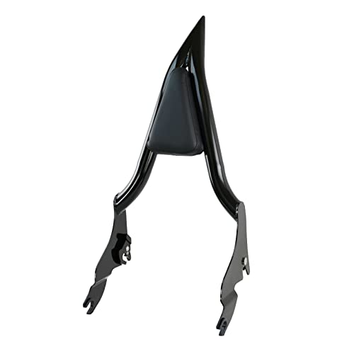 YHMOTO Detachable Sissy Bar Passenger Backrest 22" Inch Rear Pad Fit for Harley Touring Models 2009-2025 Road King Ultra CVO Limited Street Glide Road Glide Electra Glide (Black) - color: Black Backrest Sissy Bar