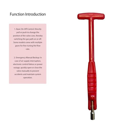 Tire Valve Core Tool, Valve Stem Puller Rod with Remover and Installer for Car, Bike, Motorcycle Tire Repair and Maintenance(Red)