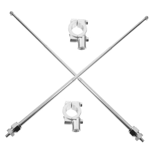VICASKY 0.6M Handheld Flag Pole Retractable Stainless Steel Flag Mount for Motorcycles and Bicycles Easy Installation Safety Flagpole for Outdoor Activities Durable and Portable