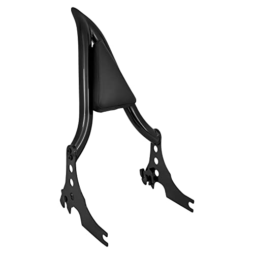 Motorcycle Sissy Bar Detachable Rear Passenger Backrest Pad Fit for Harley Sportster XL 883 1200 2004-2022 - color: Black