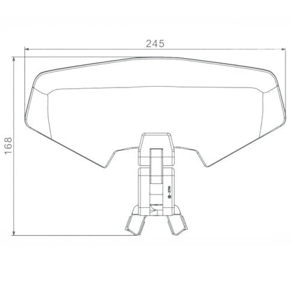 For 390 790 890 1290 Adventure Motorcycle Windshield Heighten Extension Windscreen 390 790 890 1290 adventure (black) - color: black