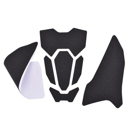 Motorcycle Side Fuel Tank Pads Protector Stickers Decal Gas Knee Grip Traction Pad Compatible for HO&N&DA CB650R/CBR650R Accessories 2019-2024 (Black)