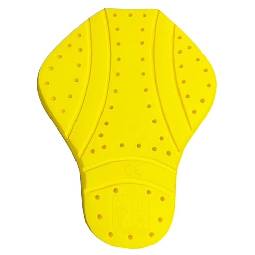 Jackets 4 Bikes CE Level 2 Back, Elbow and Shoulder Certified Armor Pads 5 PC Set, Motorcycle Armor Protector Inserts for Motorcycle Jackets Unisex Yellow - color: Backarmor Allyellow