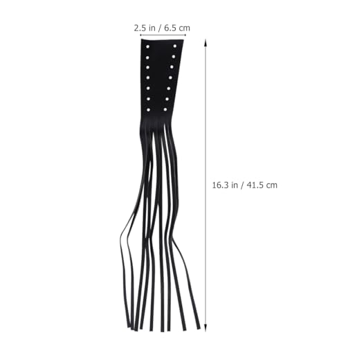 Garneck Motorcycle Lever Tassels Fringe Leather Motorcycle Lever Handlebar Throttle Brake Clutch Grip Covers Wraps
