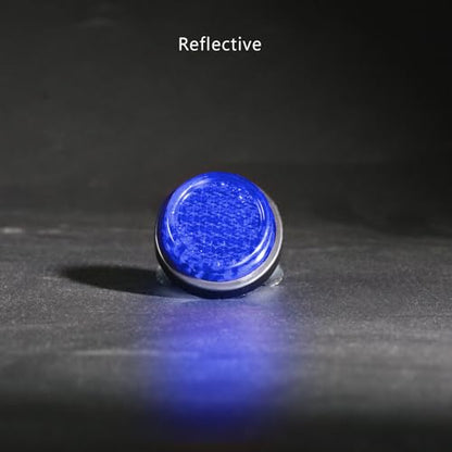 Deep Blue Reflector Motorcycle License Plate Bolts and Nuts - color: Deep Blue