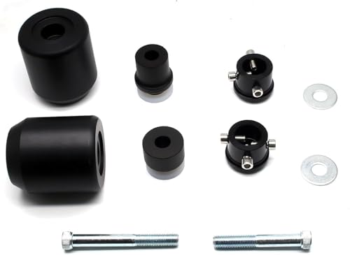 MZS Motorcycle Frame Sliders, Falling Anti Crash Protector Guards No Cut Kits CNC Black Compatible with ZX4R ZX4RR 2023-2025 / ZX25R 2021-2022