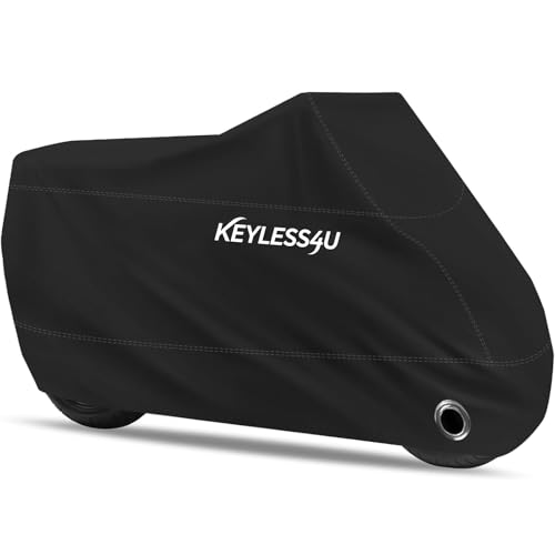 Motorcycle Cover Premium Waterproof Outdoor All Weather Protect from Dust Sunlight Rain. Compatible with Harley Davidson, Honda, Suzuki, Kawasaki, Yamaha and Many More(Black,97inch) - size: 97'' Full Cover
