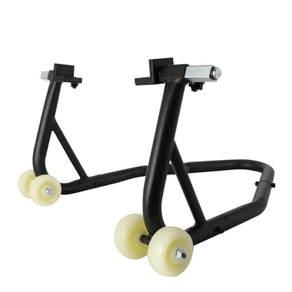 Motorcycle Stand Lift 850lbs Front Rear Wheels with L Fork Adjustable Swingarm Spool,Heavy Duty Universal for CRF CR XR RM KX KLX YZ TTR PW SSR Apollo TAO TAO SDG Dirt Pit Bike