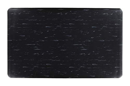 Guardian Marble Top Anti-Fatigue Floor Mat, Vinyl, 2'x3', Black | Vinyl, 34243630 - color: Black Marble, size: 36"L x 24"W x 0.5"Th