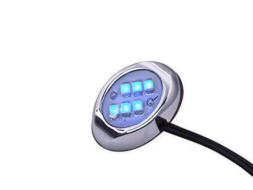 Oznium LED Modules (Round Chrome, Blue LED) - color: Blue LED, size: Round Chrome