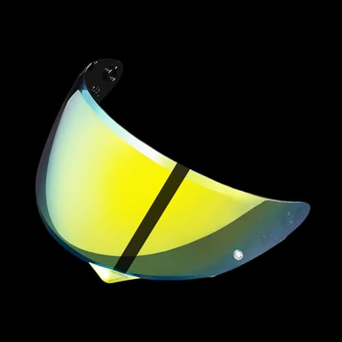 HJ-34P C10 Motorcycle Helmet Visor Replacement for HJ-34P C10 UV Protection Motorcycle Helmet Shield (Gold) - color: Gold