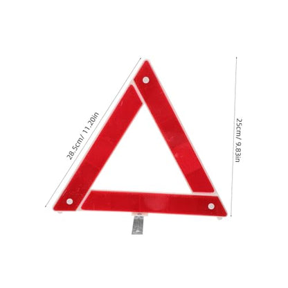 Folding Emergency Reflective Triangle for Roadside Safety Compact and Car Warning Sign Essential for Vehicles Motorcycles and Boats Portable Reflector for Easy Storage
