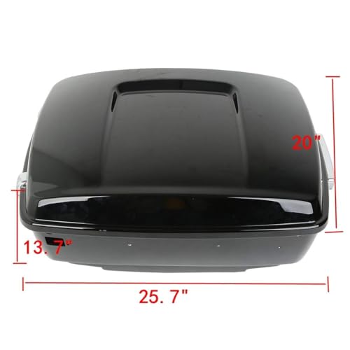 TCMT King Motorcycle Tour Trunk Backrest Mount Rack Fit For Harley 2014-2025 Touring CVO Road King Road Glide Street Glide Electra Glide Ultra Limited Pack - color: Style A+Black 2 Up Rack#2