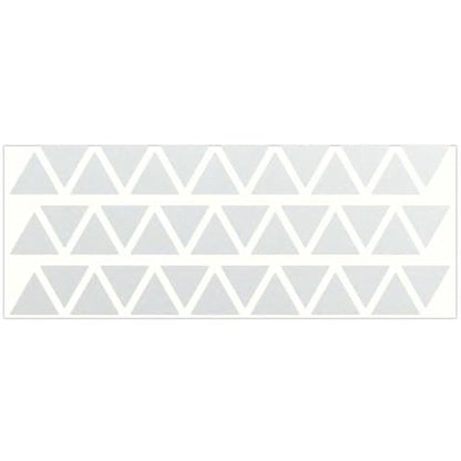 LiteMark Reflective Triangle Sticker for Bike, Helmet, White, 1 Inch - Pack of 42 Pcs - color: White