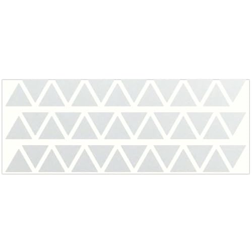 LiteMark Reflective Triangle Sticker for Bike, Helmet, White, 1 Inch - Pack of 42 Pcs - color: White