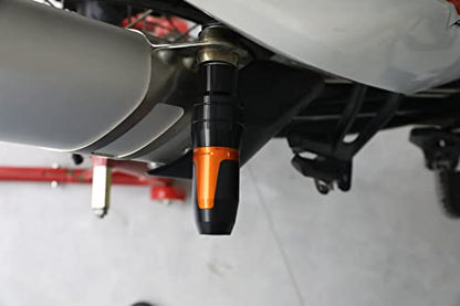 Universal Motorcycle Exhaust Pipe Protection Anti Falling Bar Frame Sliders Titanium - color: Gray, size: Exhaust Pipe Anti Falling Bar