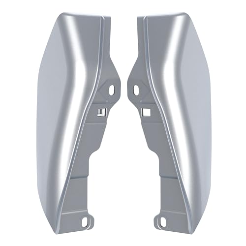 Mid Frame Air Deflectors Heat Shield Fit for Harley Touring 2009-2026 Baracuda Sliver - color: Baracuda Sliver