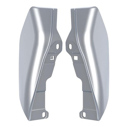 Mid Frame Air Deflectors Heat Shield Fit for Harley Touring 2009-2026 Baracuda Sliver - color: Baracuda Sliver