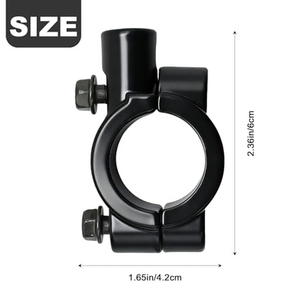 1" 25mm Motorcycle Mirror Mount 8mm Thread 1 inch Motorcycle Mirrors Mounts Clamp, Handle Bar Clamps for ATV Scooter Bike Bicycle Handlebar Mirror Holder Bracket (2Pcs Black) - size: 1" Handlebar 8mm Thread