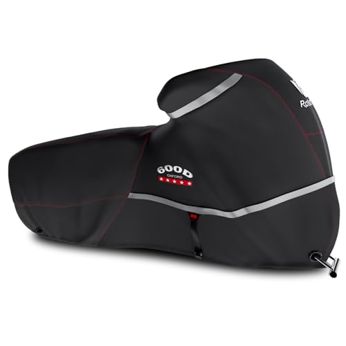 Motorcycle Cover 600D Waterproof for Touring Models Harley Davidson Nightster,Sportster, Fat Boy Indoor & Outdoor Storage Black - color: Black, size: 108"-3XL