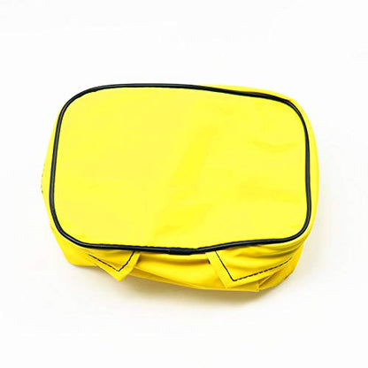 Universal Dirt Bike Off-road PU Leather Tool Bag Storage Tool For Motorcycle Honda Kawasaki Yamaha XR250 KLX250 DRZ 250 (Yellow) - color: Yellow