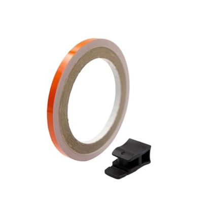 Keiti Reflective Wheel Stripes with Applicator Tool 7mm x 6M (Orange) - color: Orange