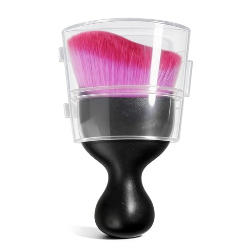 Car Detailing Brushes, Car Cleaning Brush, Auto Interior Soft Bristles Curved Cleaning Brush, Auto Detailing Dusting Tool Universal for Dashboard Air Conditioner Vent Computer (Black Purple) - color: Black Purple