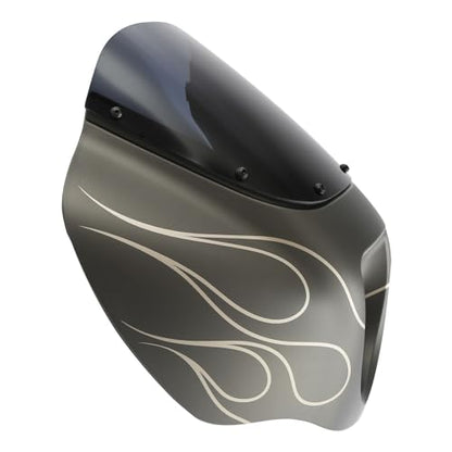 Front Headlight Quarter Fairing Windshield Fit For Harley Softail Low Rider FXLR Street Bob FXBB 2018-2020 Low Rider S FXLRS 2020-2025 Softail Standard FXST 2020-2024 Industrial Gray - color: Fairing Industrial Gray #4