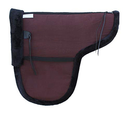 CHALLENGER Australian Horse Wool Felt Premium Shaped Trail Rider Comfort Pad Black 109SP565 - color: Brown