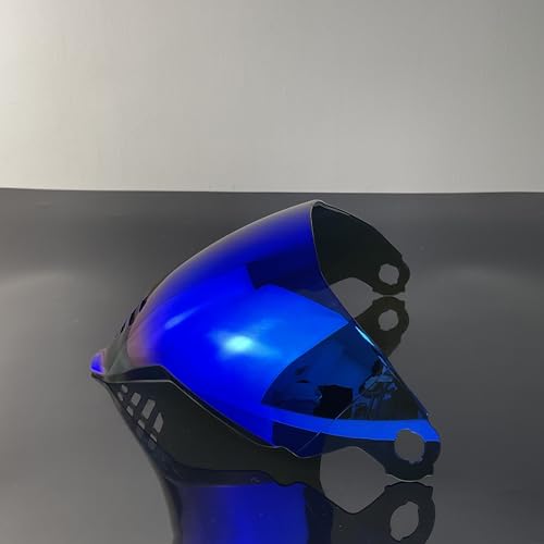 Airflite Shield Uv-protected For ICON IC-06 Airflite Face Shield Replacement Helmet Visor (Revo Deep Blue-day use only) - color: Revo Deep Blue-day Use Only