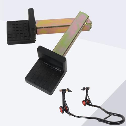 MOTO4U Motorcycle Sports Bike Stand Rear Wheel Swingarm Spool Lift Stand Paddock Stands (L Rear Adapter with Rubber Only)
