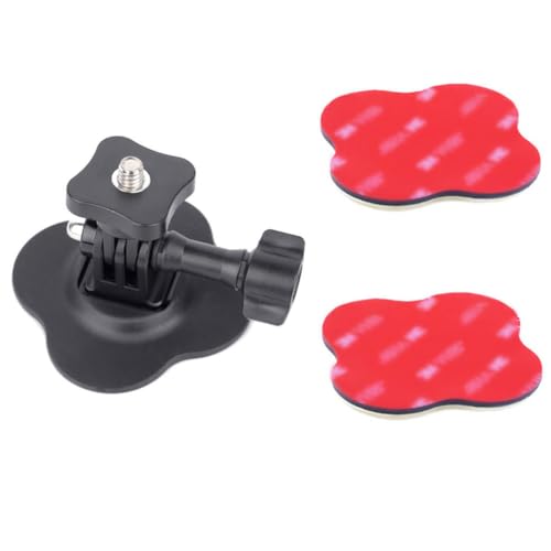 Flexible Helmet Mount Adhesive Attachment Kit for Insta360 X5 X4 Air X4 X3 X2 Ace Pro Ace, Helmet Camera Mount Compatible with GoPro Hero, SJCAM, Panoramic Camera, Action Camera Accessories