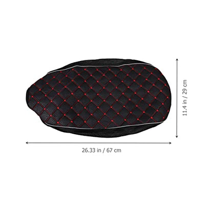 VICASKY Black Universal Motorcycle Seat Cover,3D Spacer Mesh Fabric Scooter Cushion Breathable Anti-Slip Moped Seat Cover for All-Weather Protection & Comfort Riding