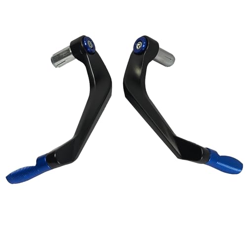 7/8 22mm Universal Motorcycle Brake Clutch Lever Guard CNC Aluminum Hand Guard Handlebar Protector Replacement for Motorbike Scooters Electric Mountain Bikes(Blue) - color: Blue