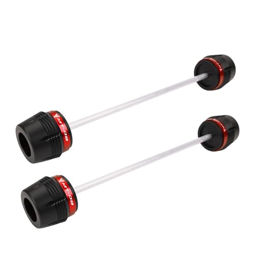 Motorcycle Body Frame Slider MT07 MT09 MT03 Crash Slider For YA&MAHA MT 07 09 03 2014-2024 2025 Motorcycle Accessories Front Rear Wheel Axle Fork Protector - color: Front Rear Red-MT09