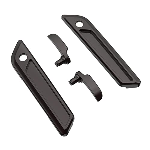 Advanblack Saddlebag Latches Covers, Lid Lifters Levers Fit for 2014+ Harley Touring Hard Saddlebags - Black Forest - color: Black Forest