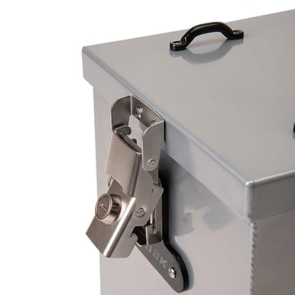 TUSK Aluminum Panniers with Pannier Racks V2 Medium Silver Compatible with Honda CRF300L/ABS 2021-2025/CRF300L/ABS Rally 2021-2025/CRF300LS 2023-2025