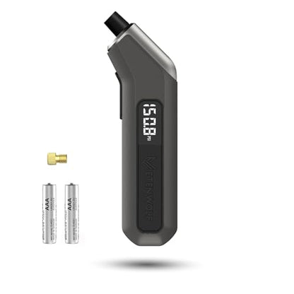 ETENWOLF T300 Plus Tire Pressure Gauge 200 PSI, Digital Tire Gauge with Bright LED Display, Tire Gauges for Tire Pressure with Presta Valve Adaptor (Space Grey) - color: space grey
