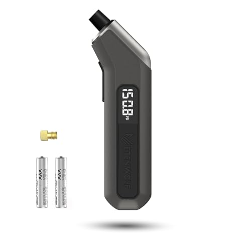 ETENWOLF T300 Plus Tire Pressure Gauge 200 PSI, Digital Tire Gauge with Bright LED Display, Tire Gauges for Tire Pressure with Presta Valve Adaptor (Space Grey) - color: space grey