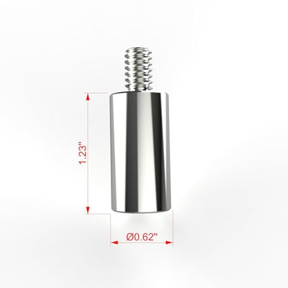 Gear Shift Lever Foot Peg Extension for Harley Davidson - Chrome Steel (Chrome-plated, 1.25'extension) - color: Chrome-plated, size: 1.25'extension