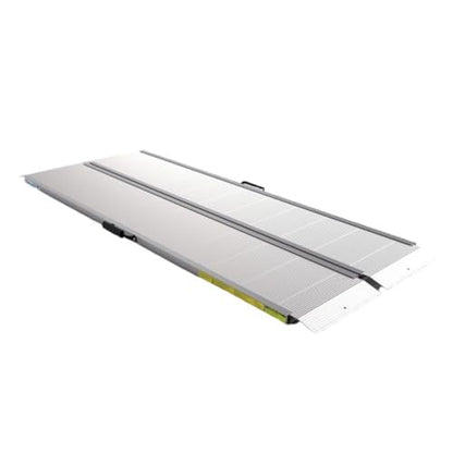 EZ-ACCESS TRAVERSE 6 Foot Durable Aluminum All Weather Singlefold Portable Folding Loading Ramp with Carrying Handles, Silver - size: 6 Foot, style: Singlefold Edgeless